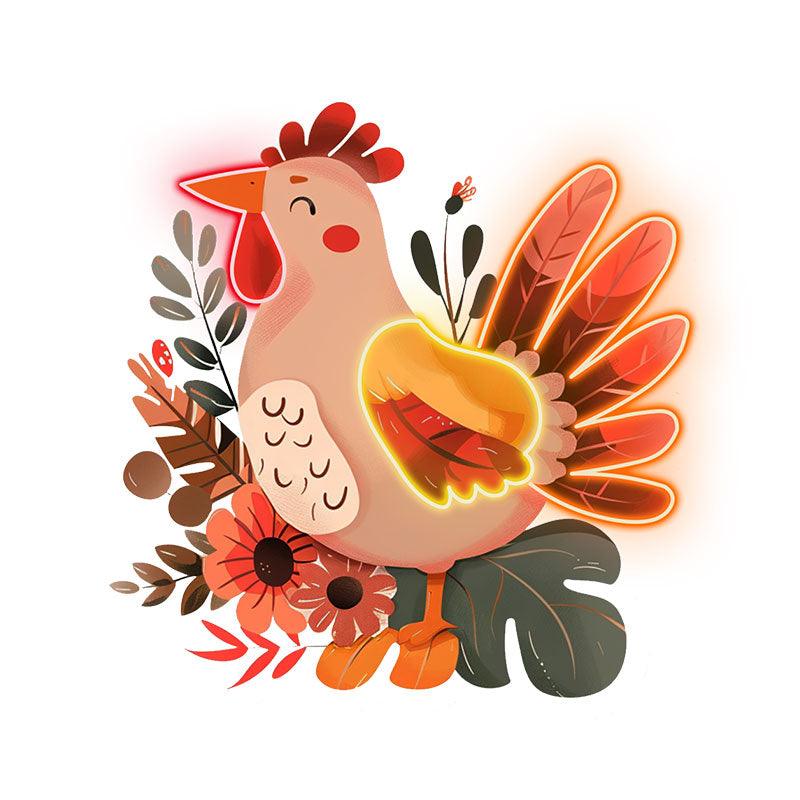 Thanksgiving Turkey Decorations neon signs - Cute LED Neon Lights by the Grass - Perfect Holiday Home Decorations