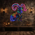 Capricorn Neon signs Light - Stylish LED Zodiac Sign Decor for Home, Perfect Gift for Capricorn Lovers, Ambitious Wall Art