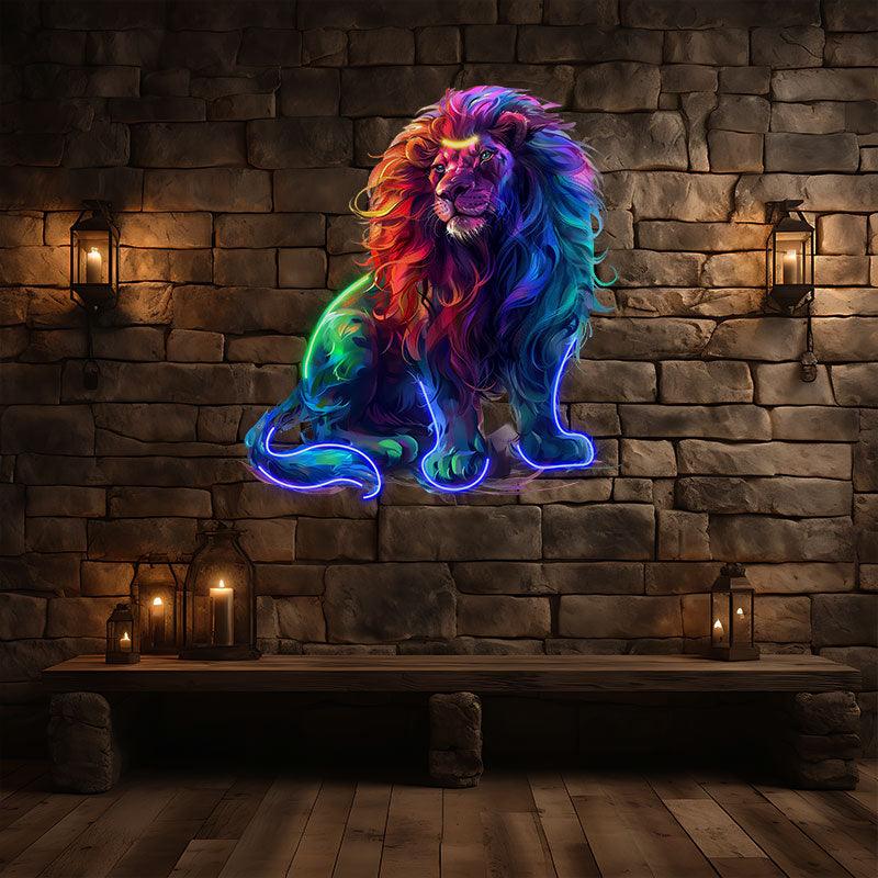 Leo Neon signs Light - Bold LED Zodiac Sign Decor for Home, Perfect Gift for Leo Enthusiasts, Fierce Wall Art