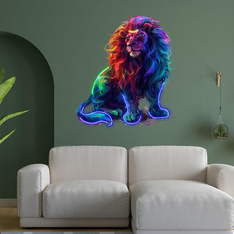 Leo Neon signs Light - Bold LED Zodiac Sign Decor for Home, Perfect Gift for Leo Enthusiasts, Fierce Wall Art