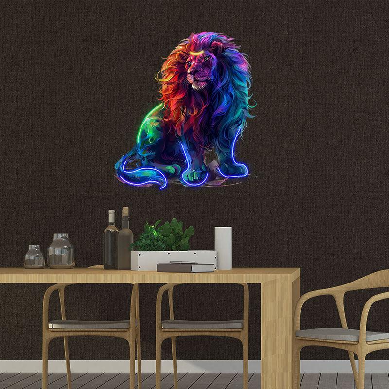 Leo Neon signs Light - Bold LED Zodiac Sign Decor for Home, Perfect Gift for Leo Enthusiasts, Fierce Wall Art