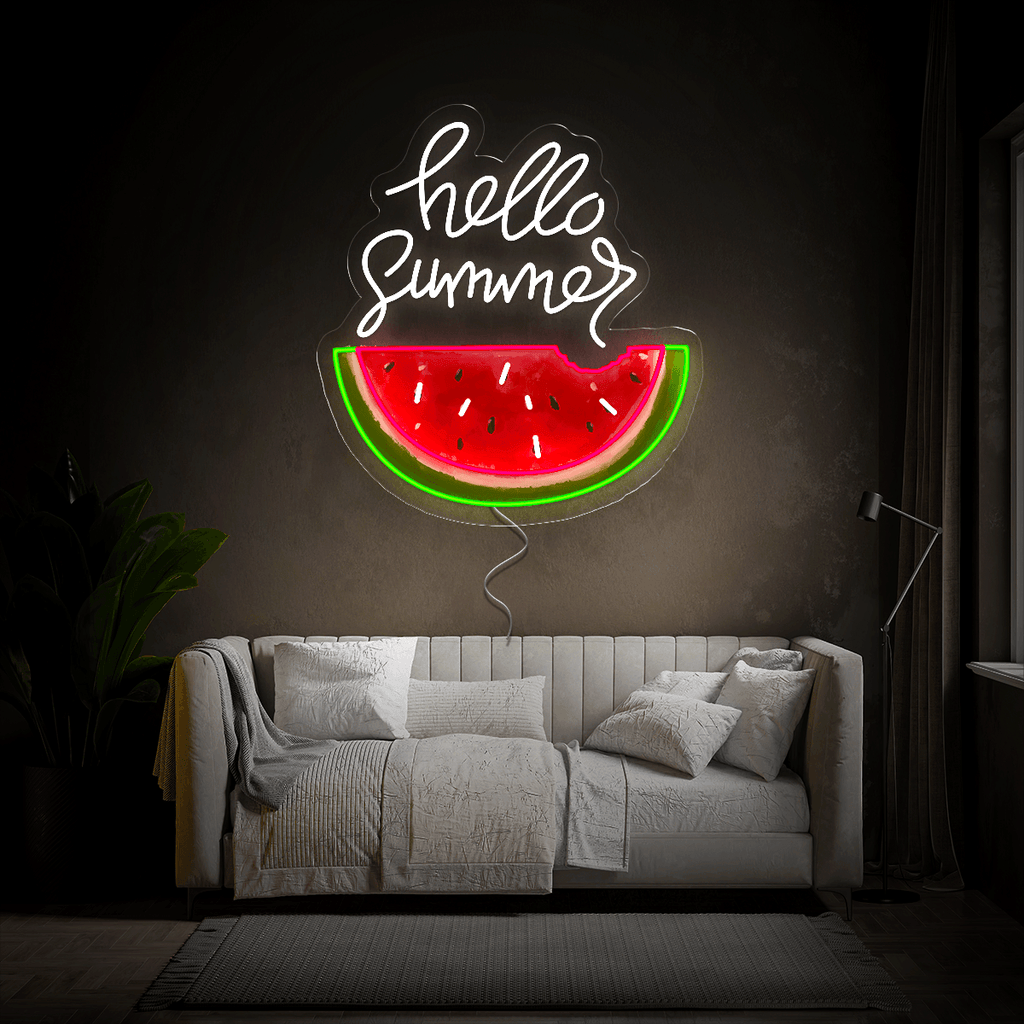 Hello Summer Artwork Neon Sign