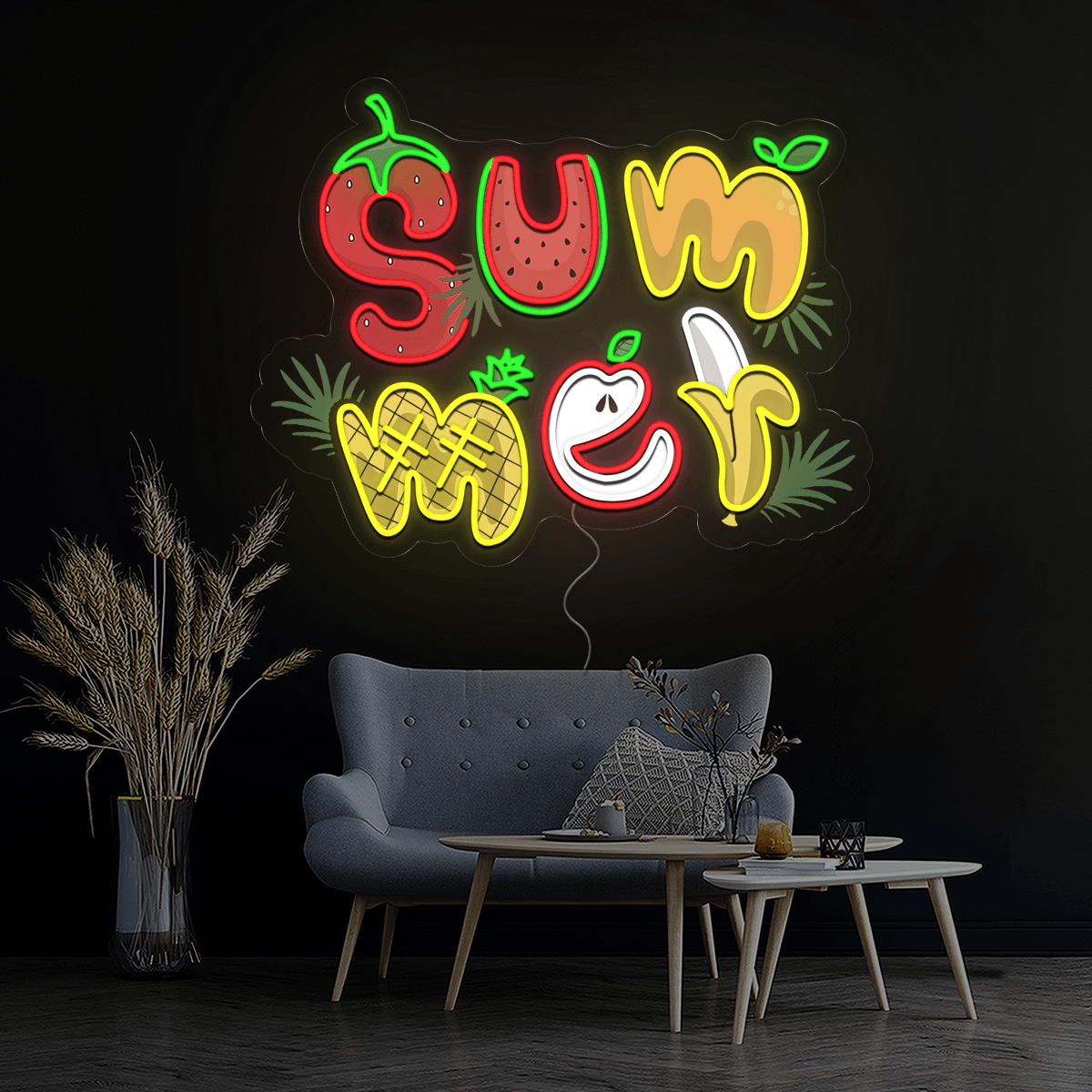 Summer Poster Artwork Neon Sign