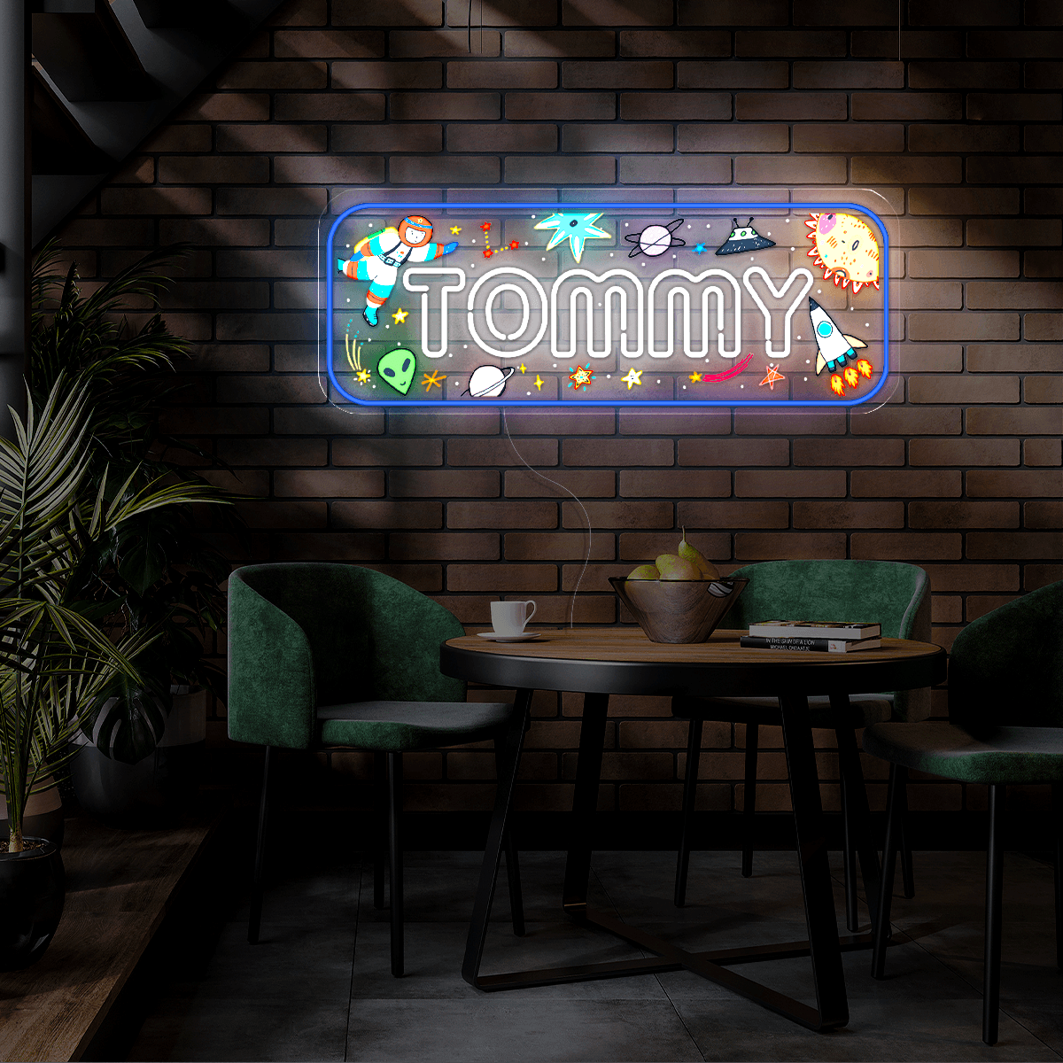 Personalized Name around Space Universe