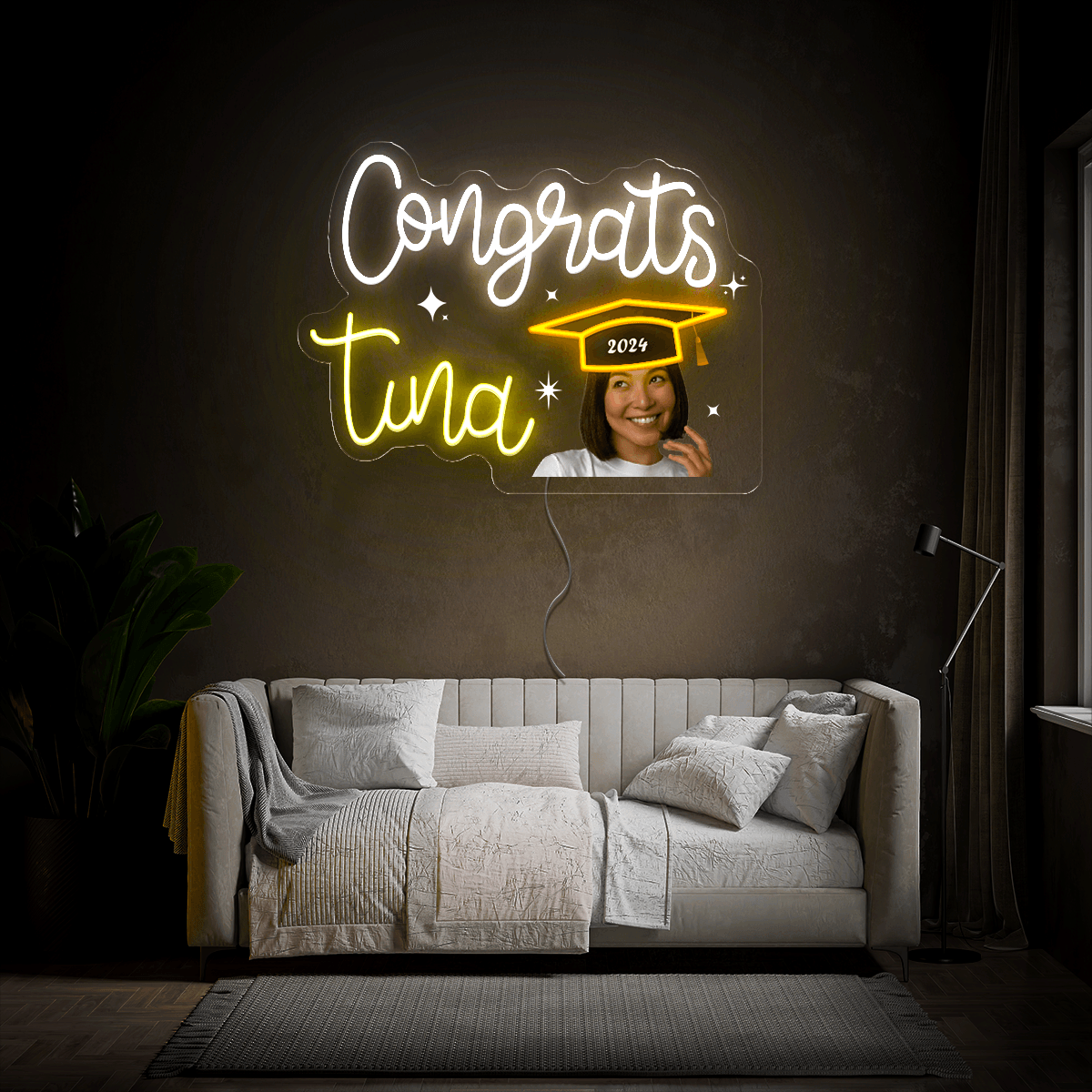 Personalized Graduation Banner Artwork Neon Sign