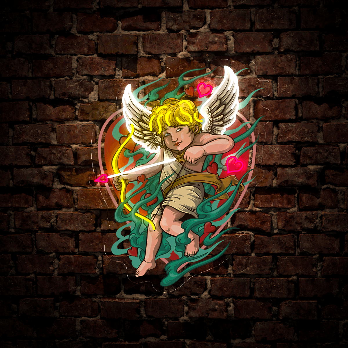 Cupid Artwork Neon Sign