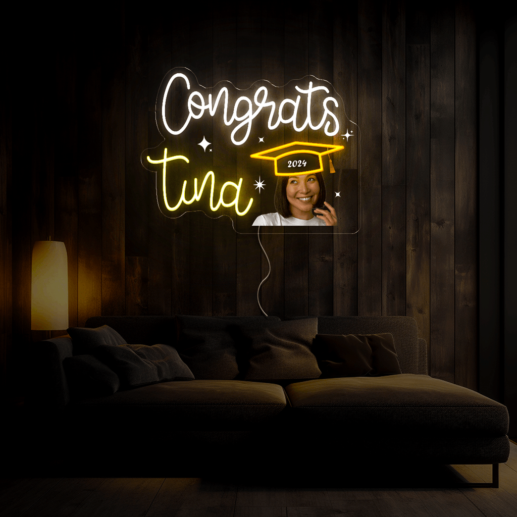 Personalized Graduation Banner Artwork Neon Sign