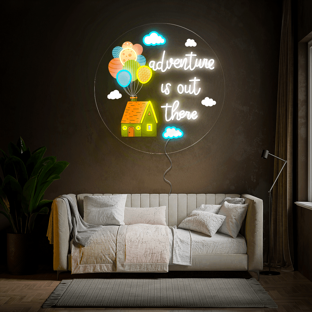 Adventure Is Out There Artwork Neon Sign