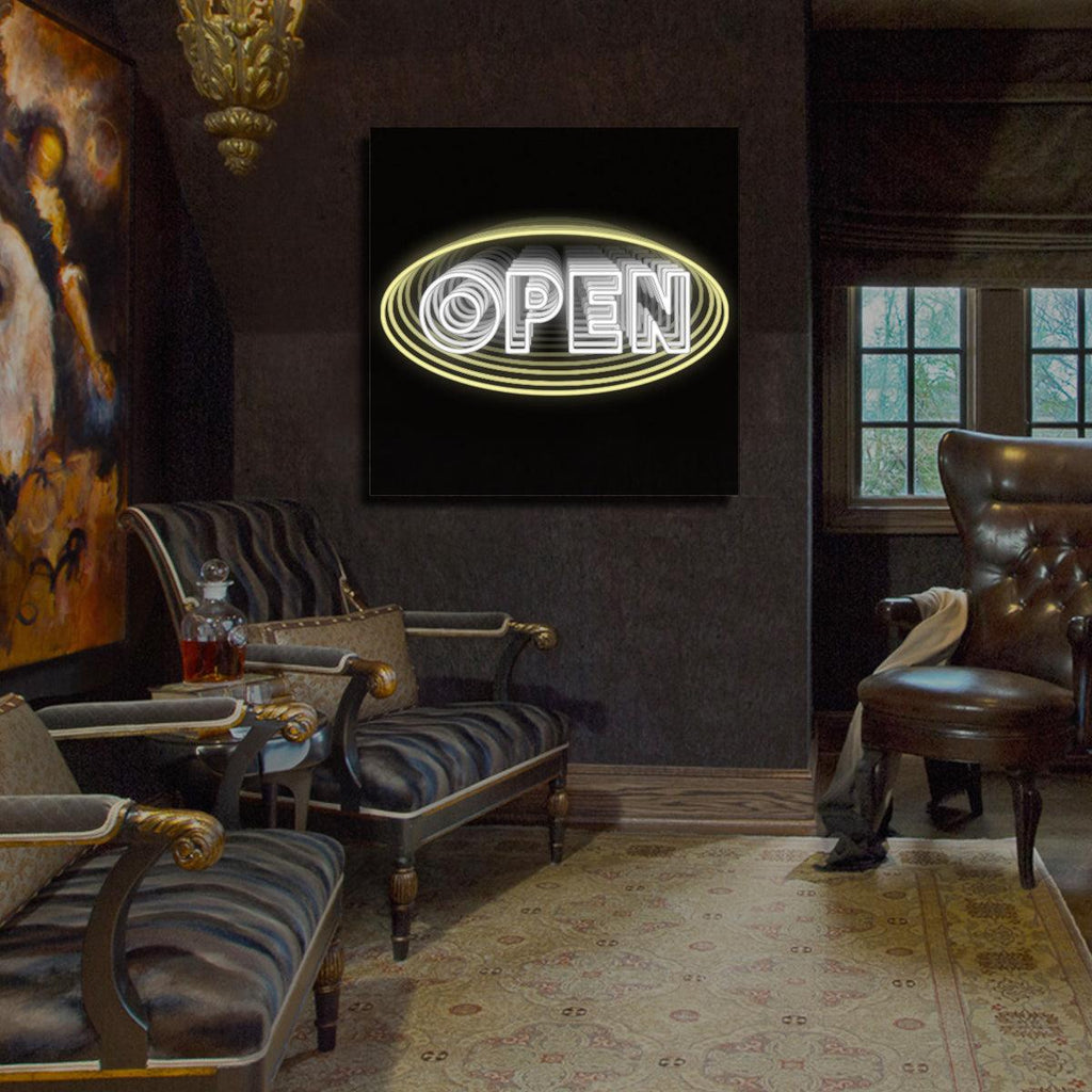 Open Label Infinity Neon Sign