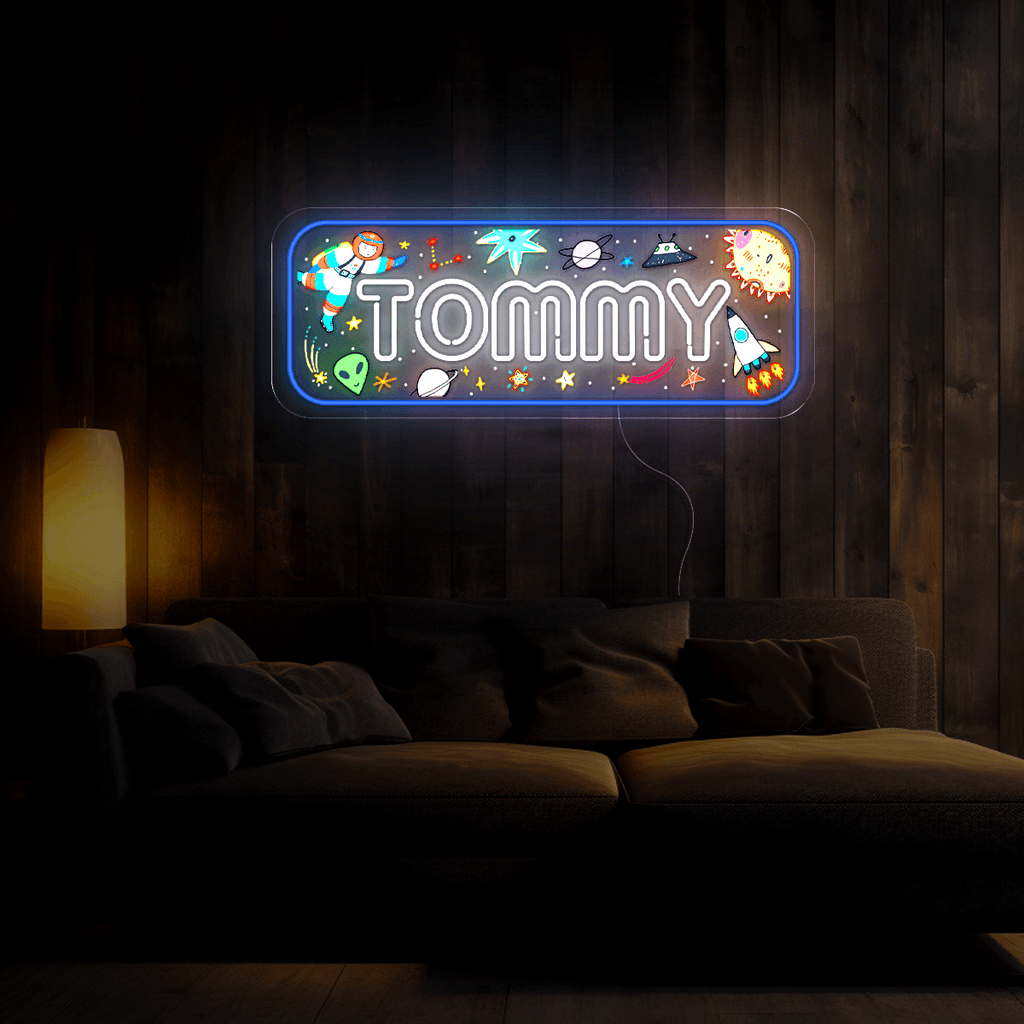 Personalized Name around Space Universe