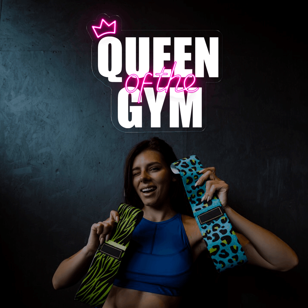 Queen Of The Gym Artwork Neon Sign