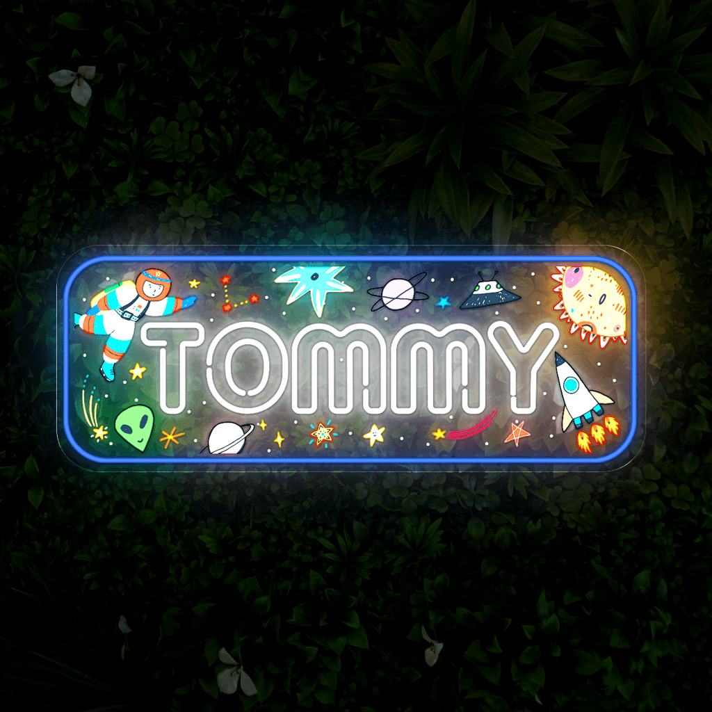 Personalized Name around Space Universe