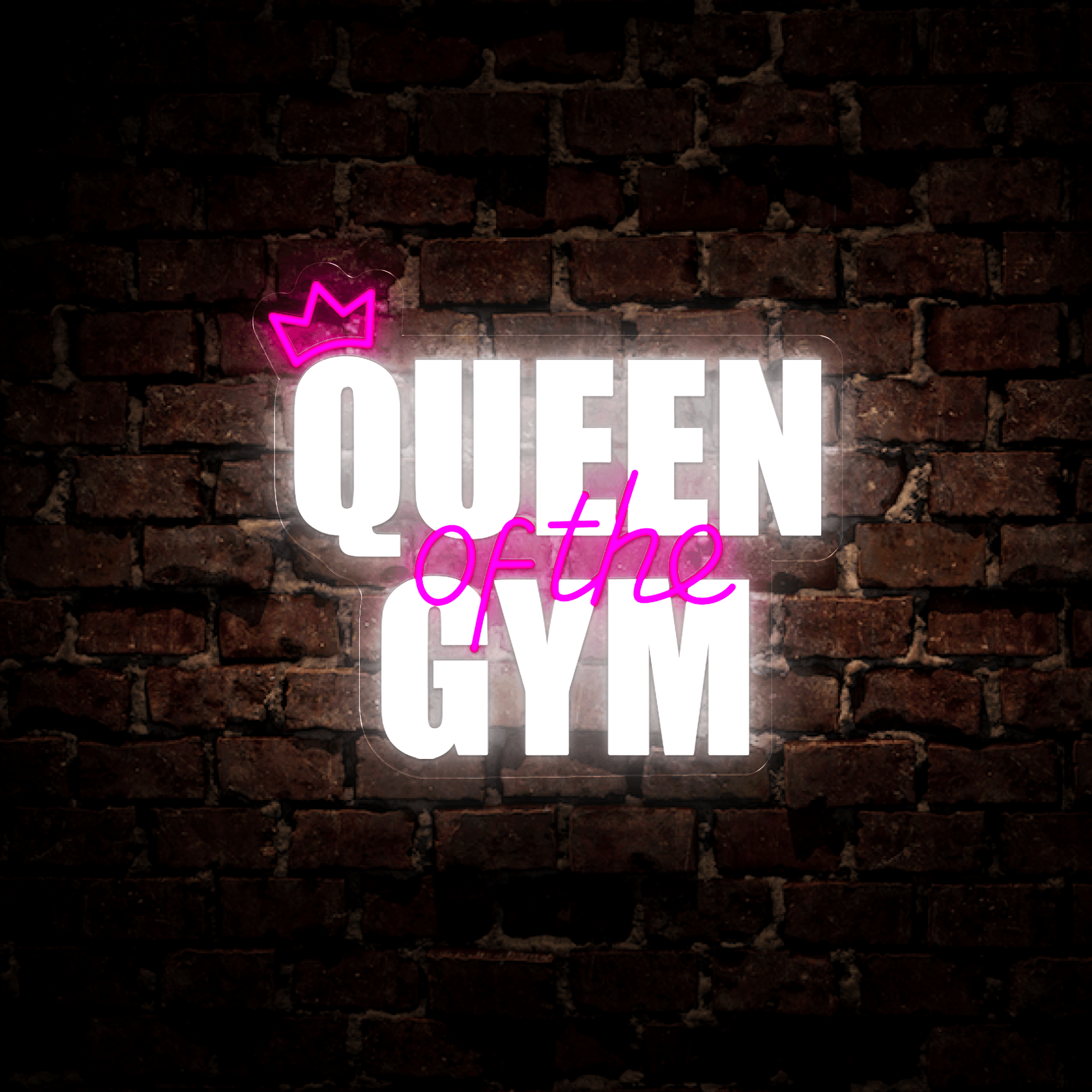 Queen Of The Gym Artwork Neon Sign