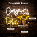 Personalized Graduation Banner Artwork Neon Sign