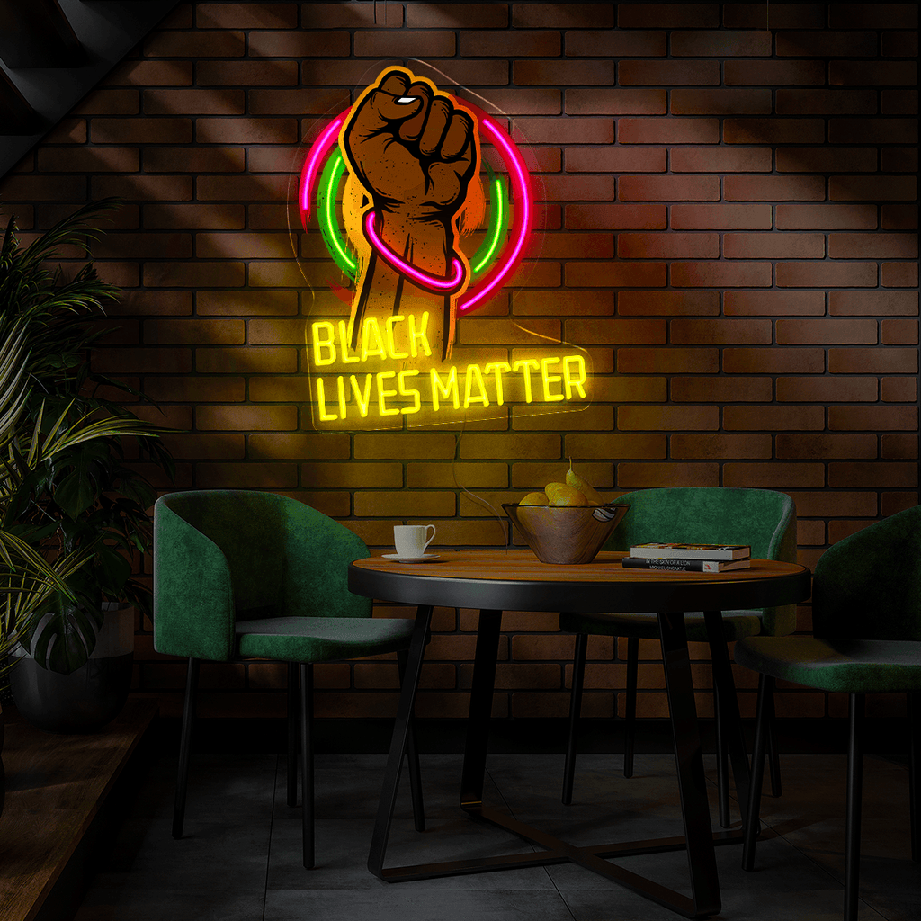 Black Lives Matter Artwork Neon Sign