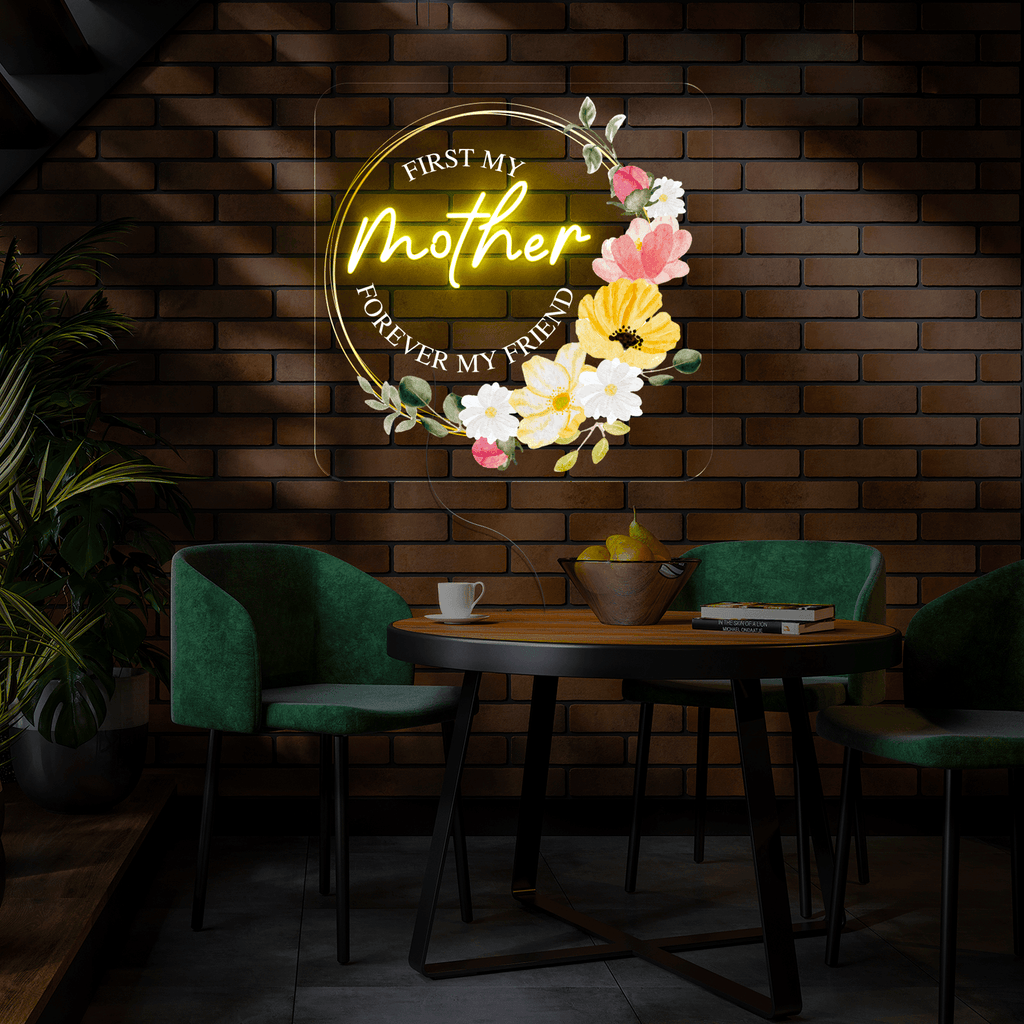Happy Mother's Day Artwork Neon Sign