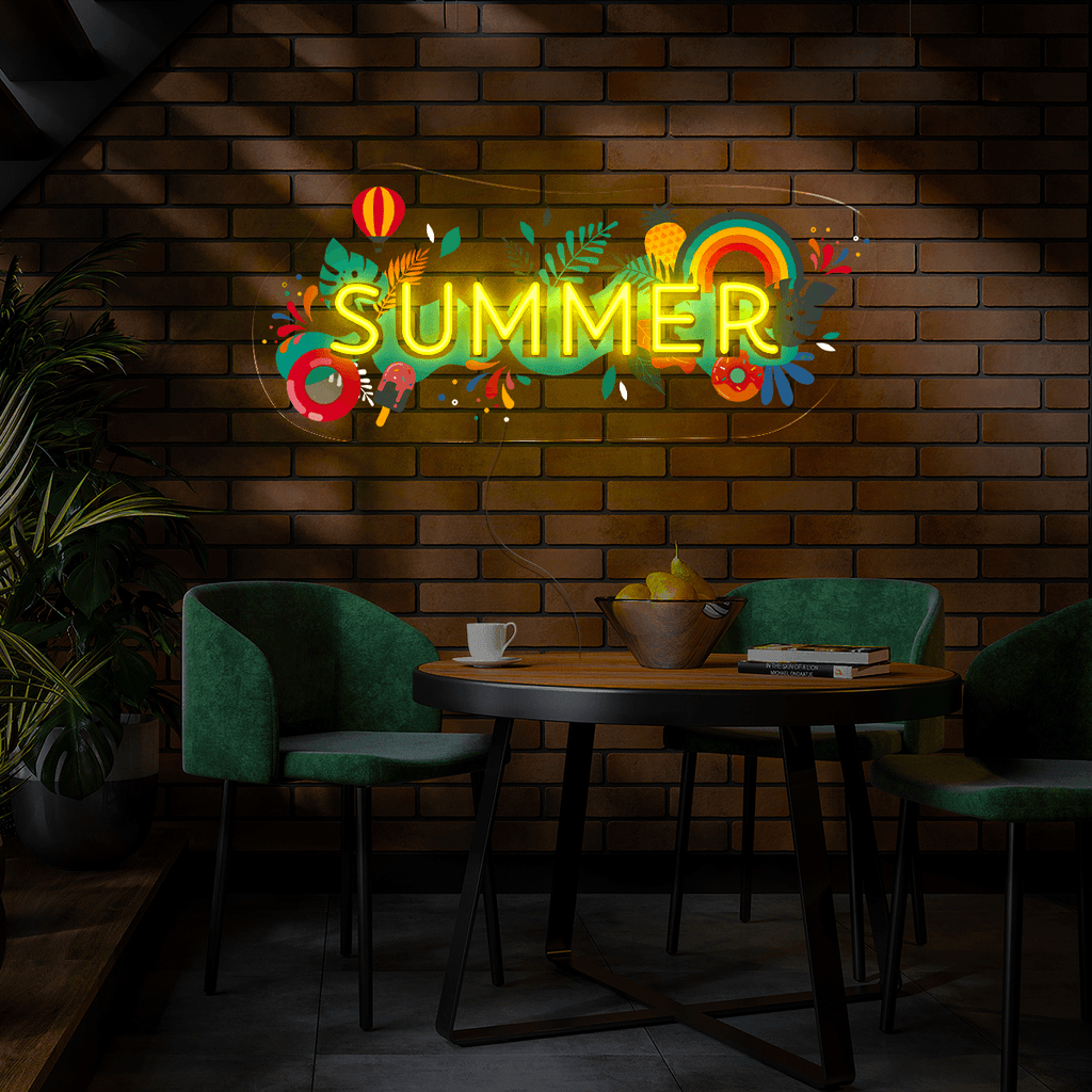 Summer Artwork Neon Sign