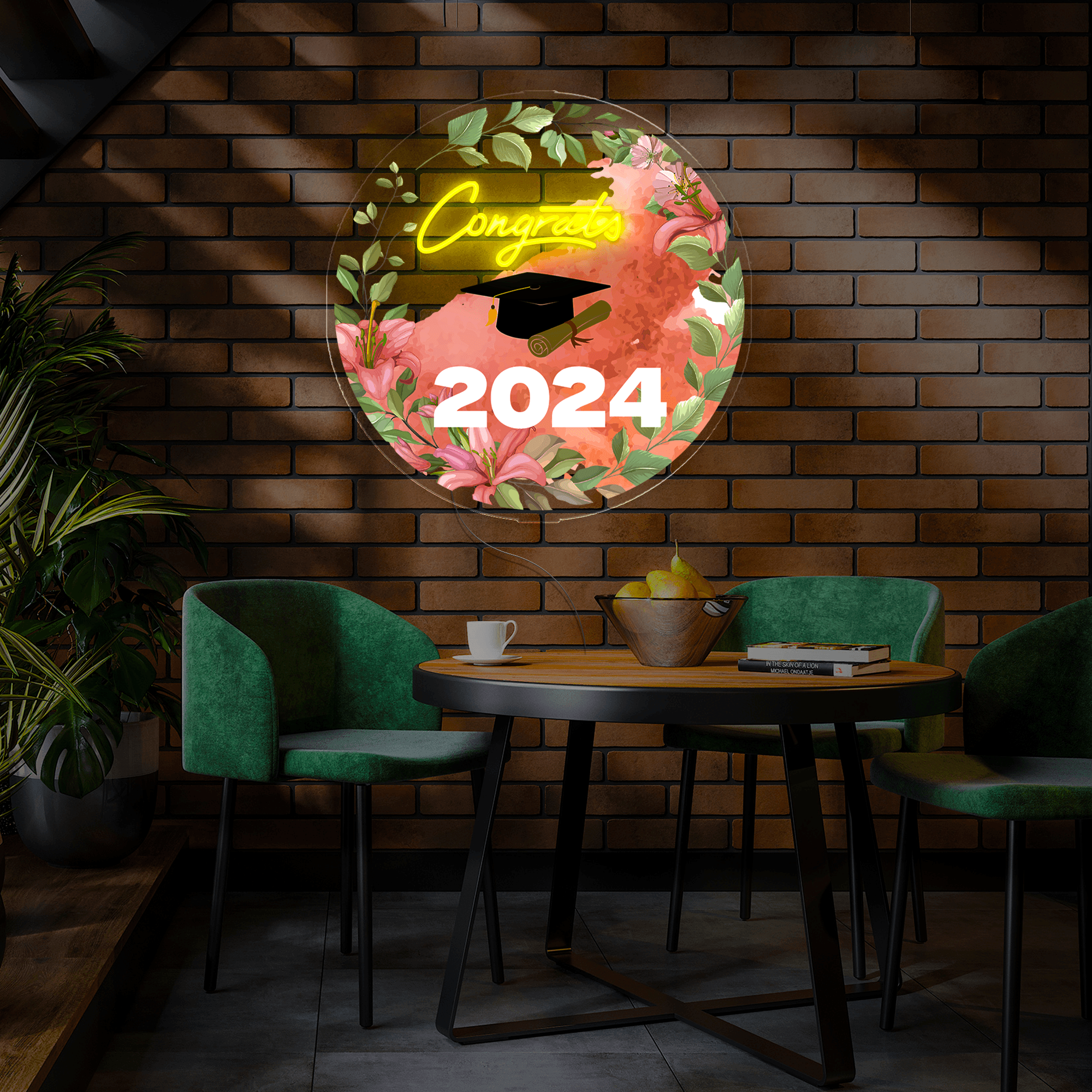 Congrats Grad 2024 Artwork Neon Sign
