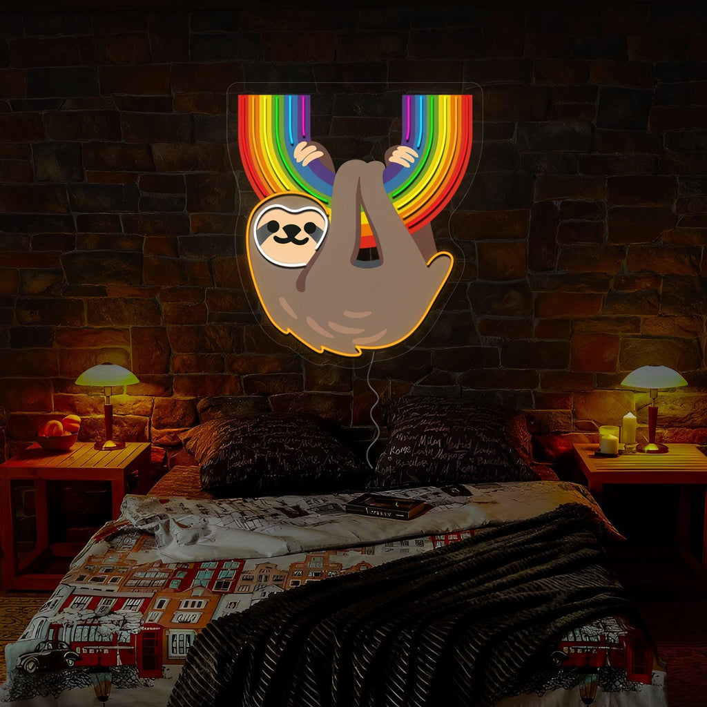 Pride Raccoon Artwork Neon Sign