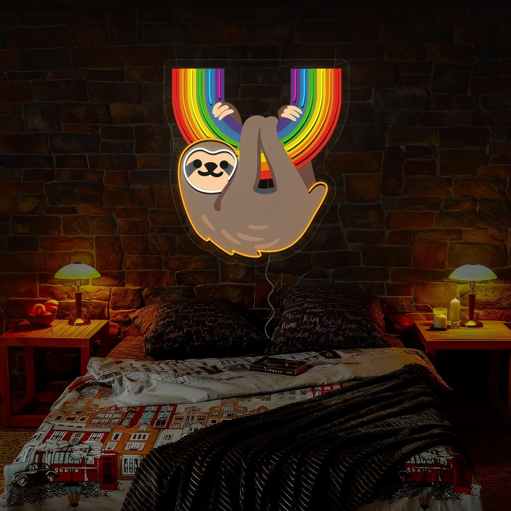 Pride Raccoon Artwork Neon Sign