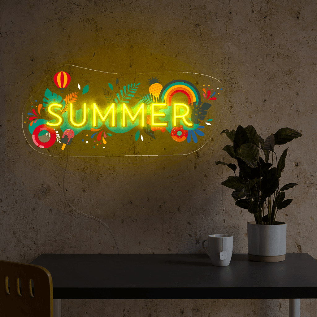 Summer Artwork Neon Sign