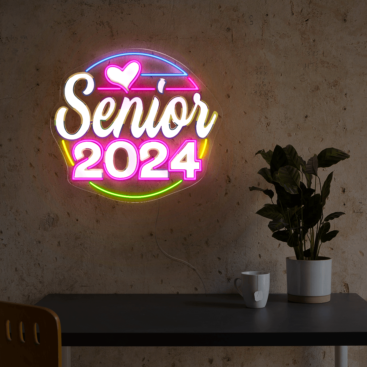 Senior 2024 Artwork Neon Sign