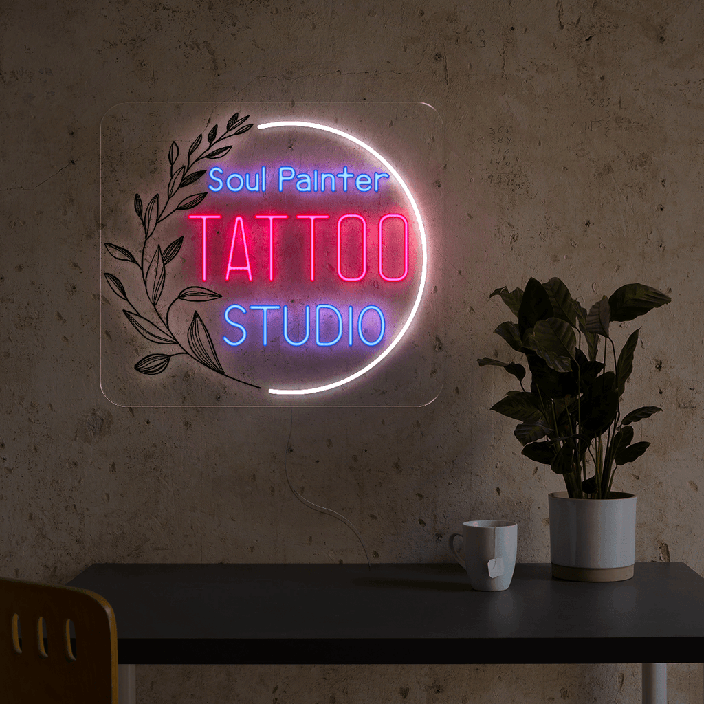 Tattoo Studio Artwork Neon Sign