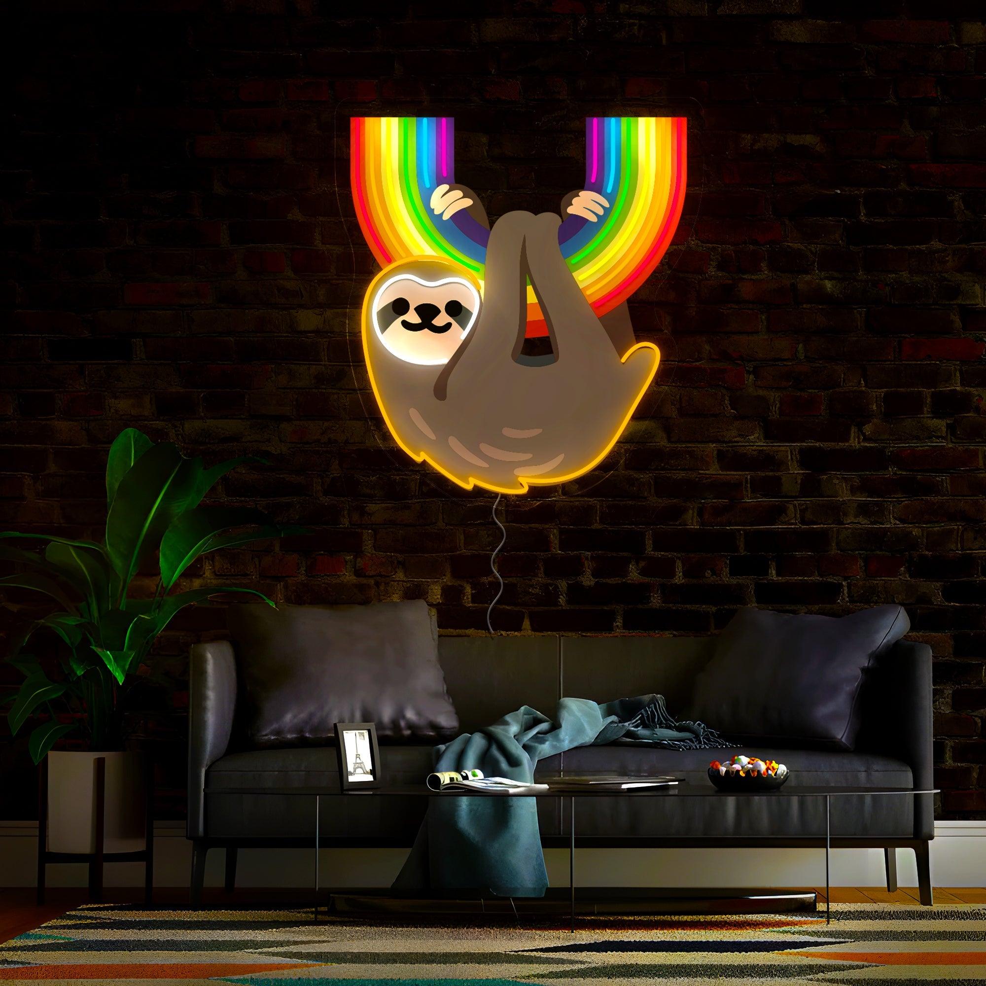 Pride Raccoon Artwork Neon Sign