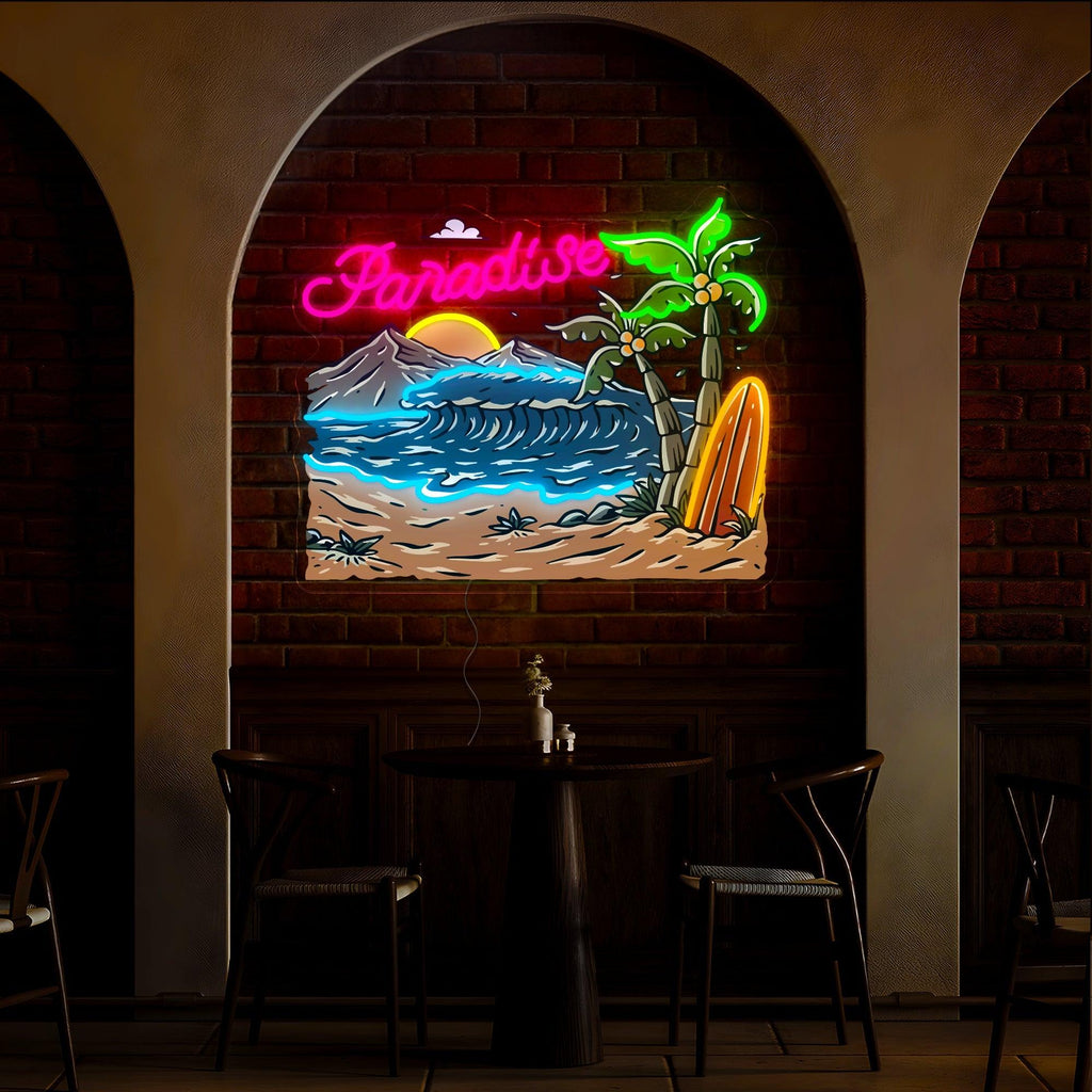 Summer Paradise Artwork Neon Sign