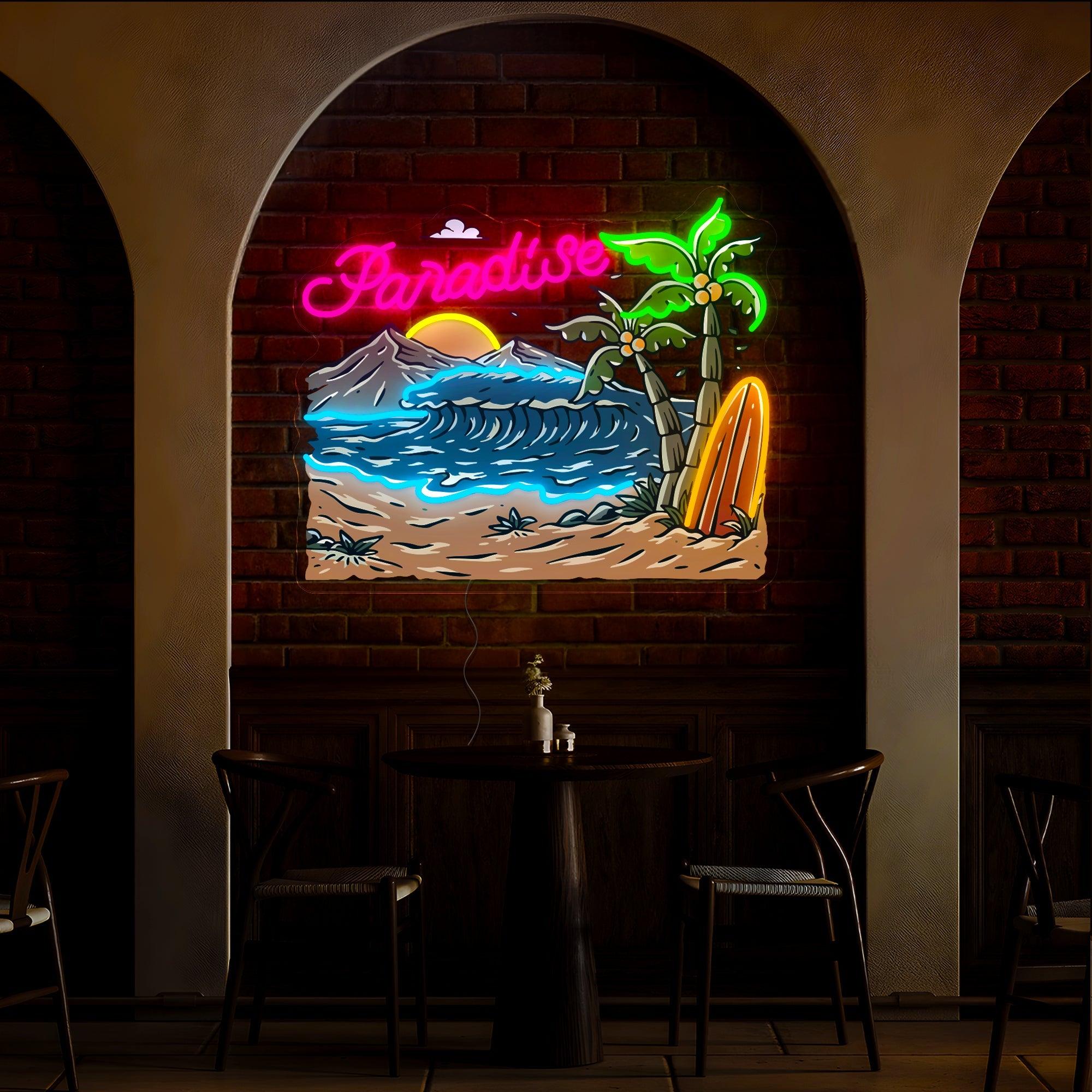 Summer Paradise Artwork Neon Sign
