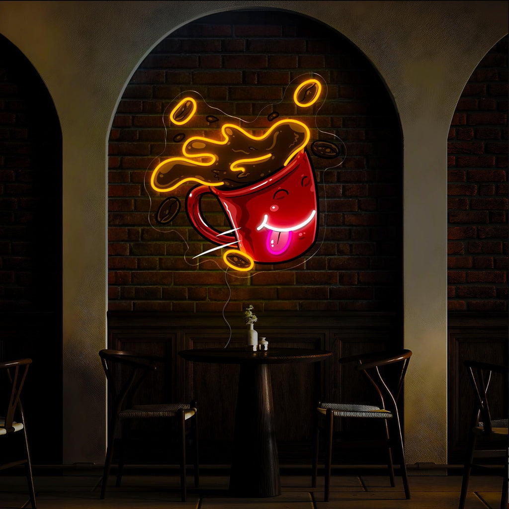 Coffee Mug Artwork Neon Sign