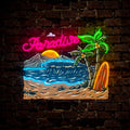 Summer Paradise Artwork Neon Sign