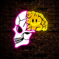 Skull Emotion Brain Streetwear Artwork Neon Sign