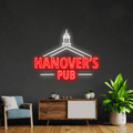 Hanover's Pub neon signs
