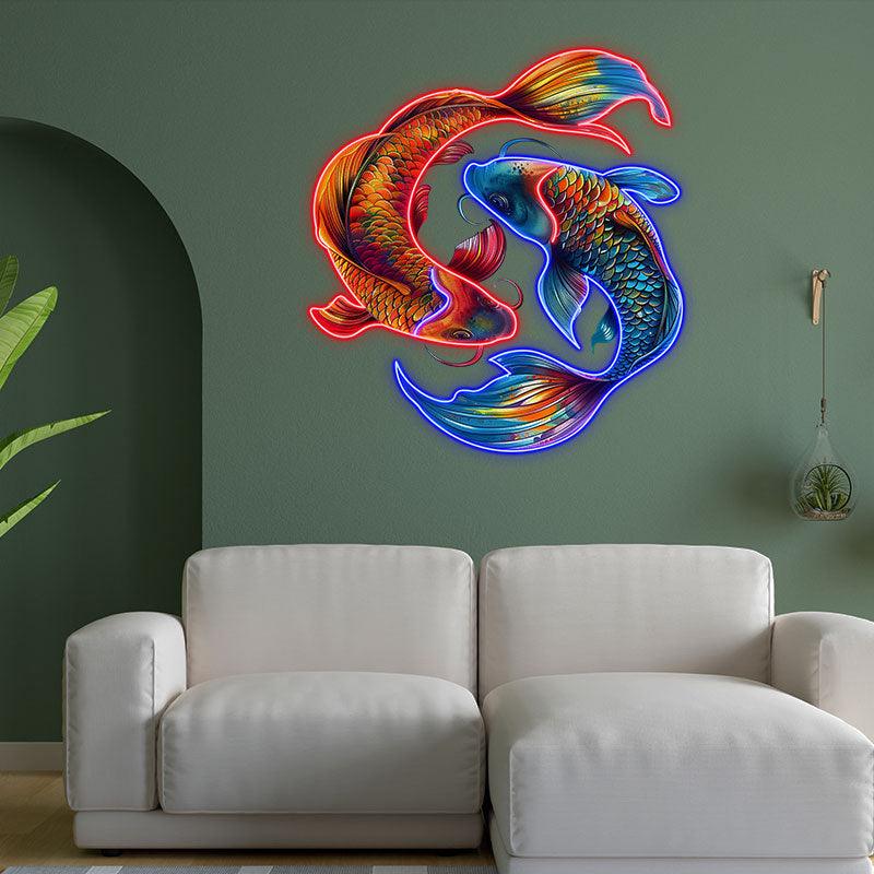 Pisces Neon signs Light - Enchanting LED Zodiac Sign Decor for Home, Perfect Gift for Pisces Lovers, Dreamy Wall Art