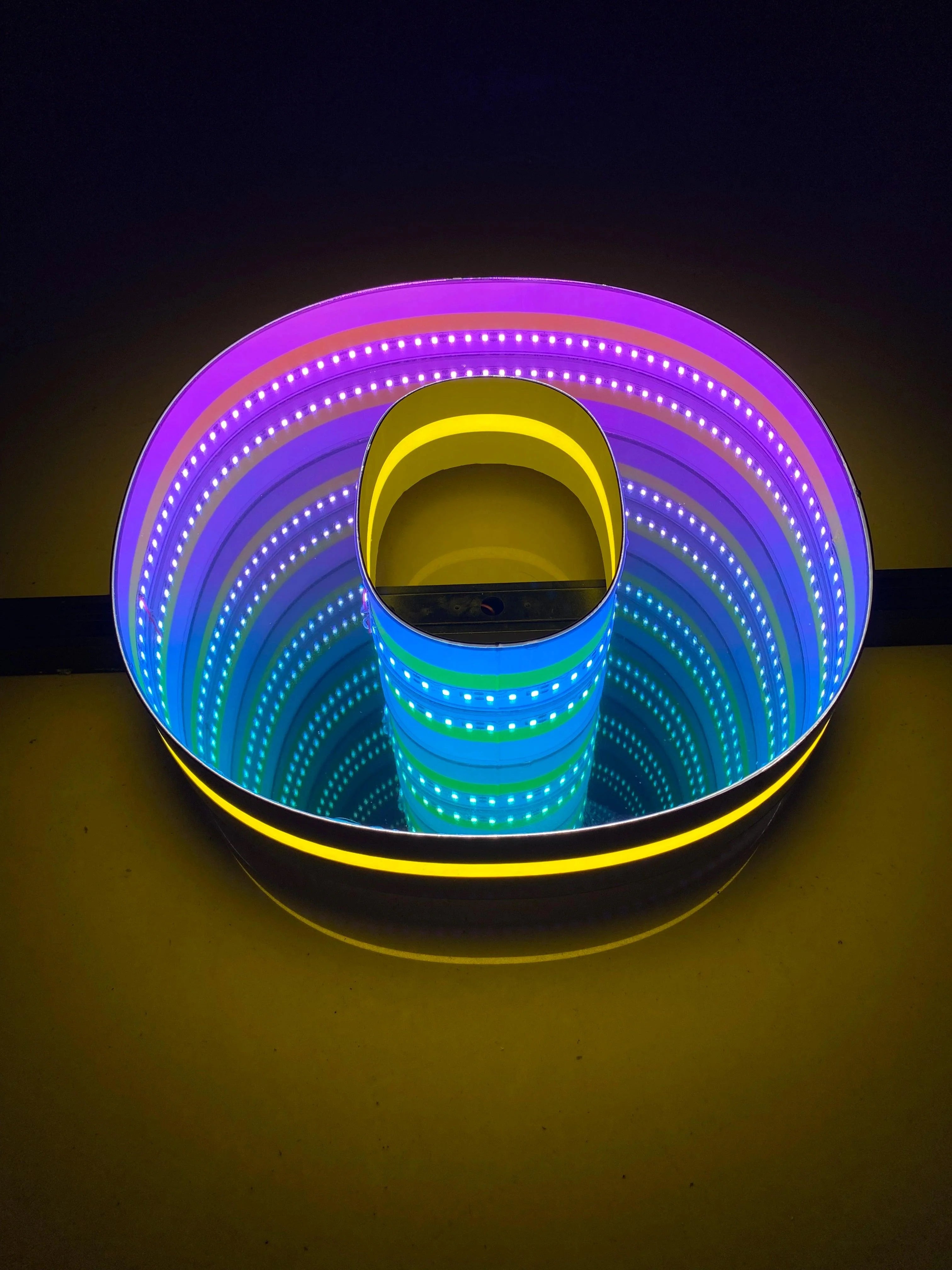 Stocked Infinity Mirror 3D Letters, Uppercase  letters, Perfect for Restaurant, Market, Bar, Hotel Decor