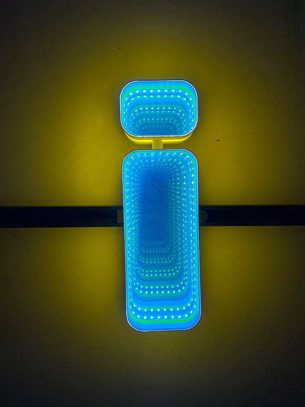 Stocked Infinity Mirror 3D Letter, Lowercase Letters Led Neon Sign, Perfect for Restaurant, Market, Bar, Hotel Decor