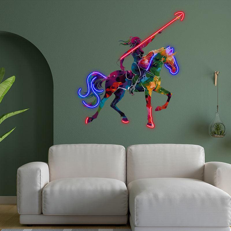 Sagittarius Neon signs Light - Adventurous LED Zodiac Sign Decor for Home, Perfect Gift for Sagittarius Enthusiasts, Free-Spirited Wall Art