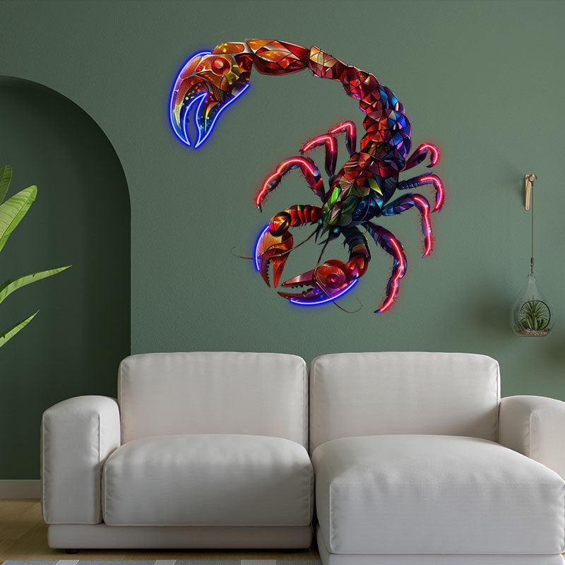 Scorpio Neon signs Light - Mysterious LED Zodiac Sign Decor for Home, Perfect Gift for Scorpio Enthusiasts, Intense and Passionate Wall Art