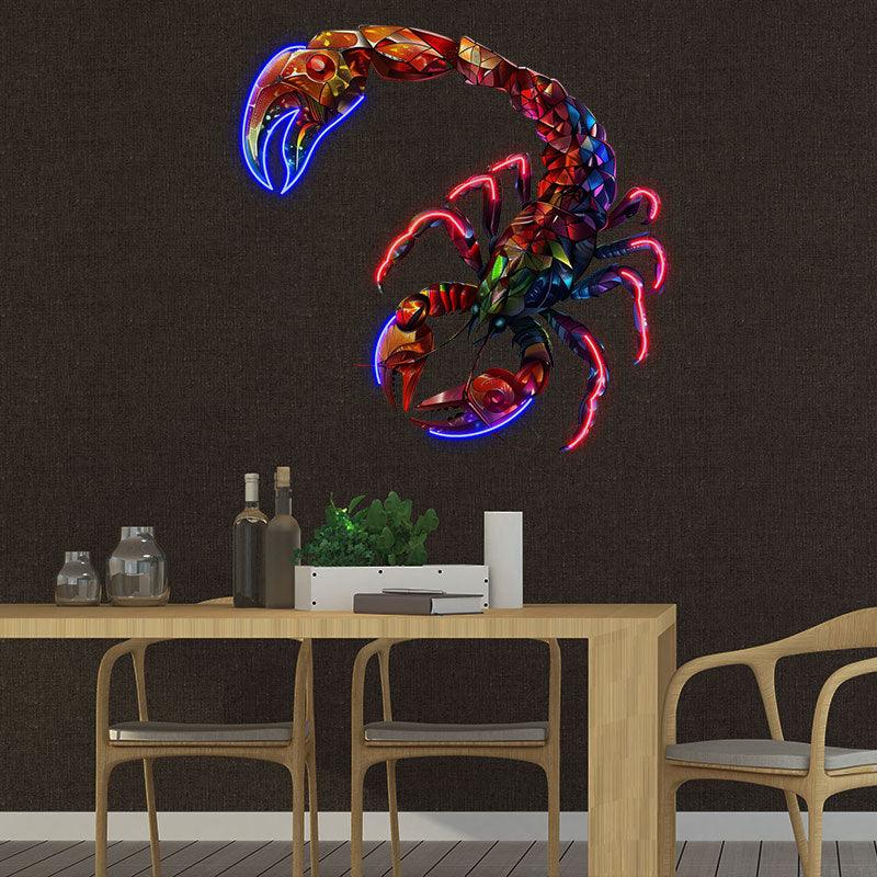 Scorpio Neon signs Light - Mysterious LED Zodiac Sign Decor for Home, Perfect Gift for Scorpio Enthusiasts, Intense and Passionate Wall Art