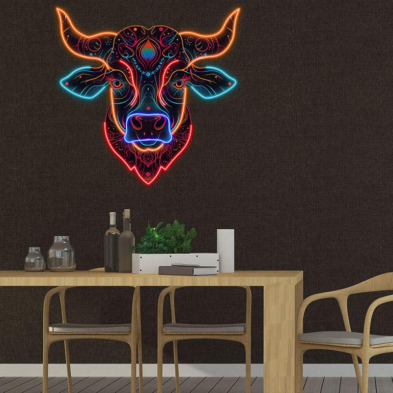 Taurus Neon signs Light - LED Zodiac Sign Decor for Home, Astrology Gift for Taurus Lovers, Unique Taurus Wall Art