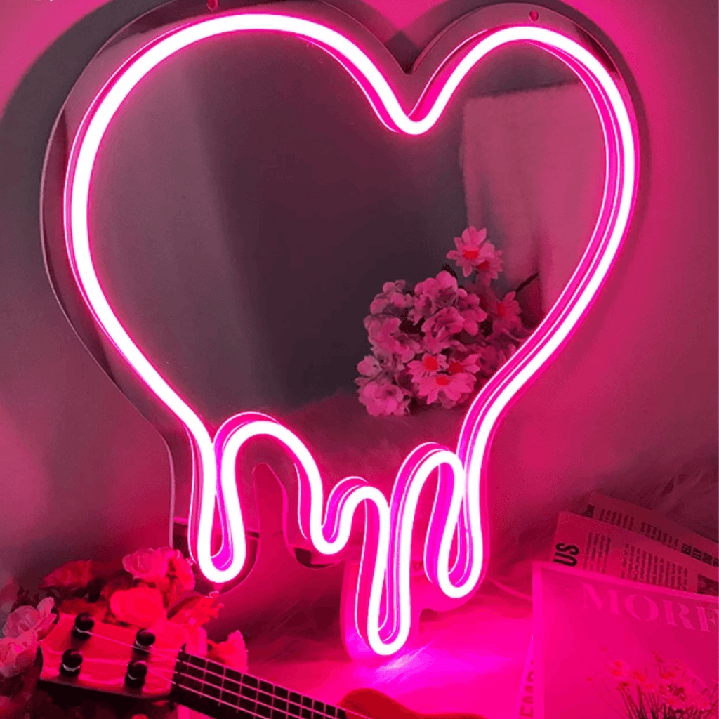 Melting Heart Neon Sign