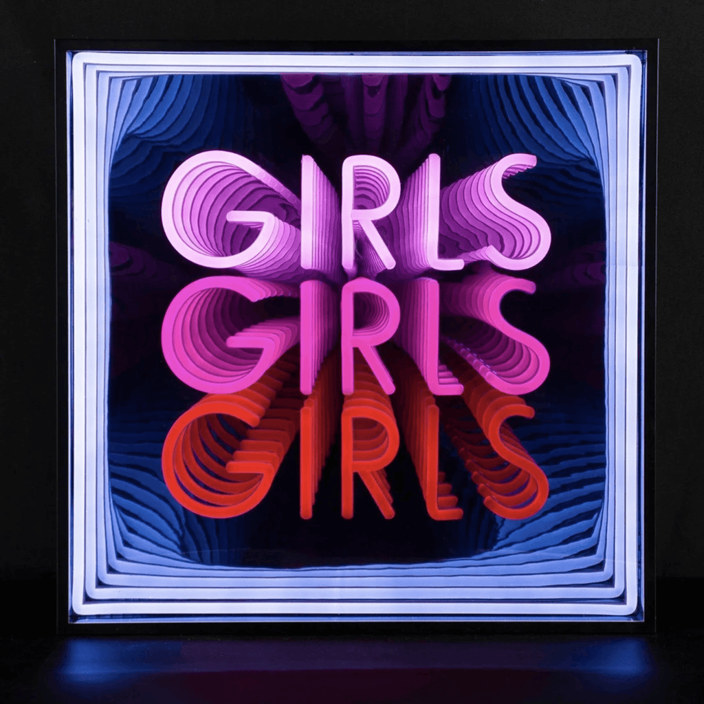"Girls Girls Girls" Neon LED Infinity