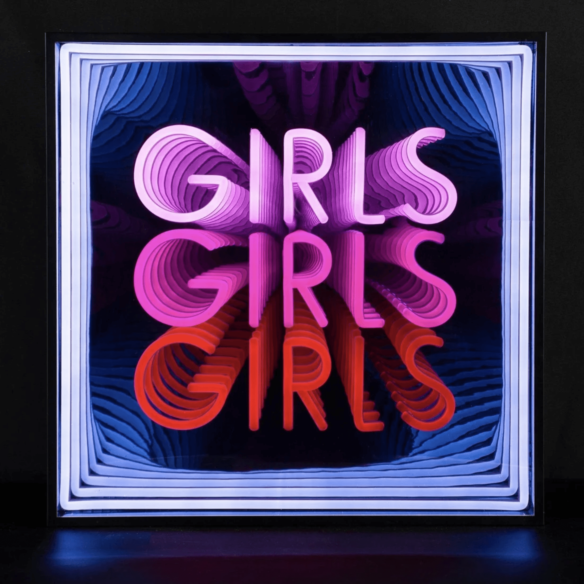 "Girls Girls Girls" Neon LED Infinity