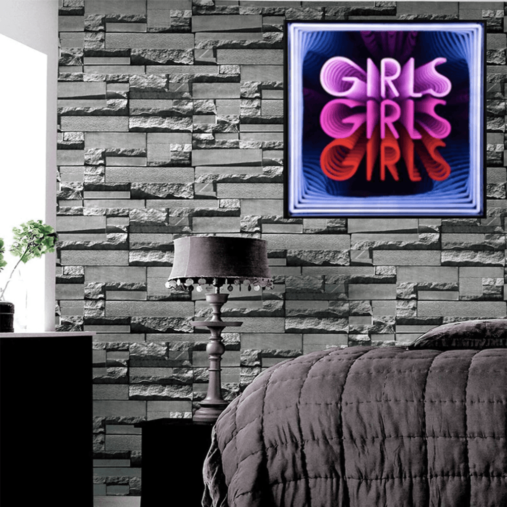 "Girls Girls Girls" Neon LED Infinity