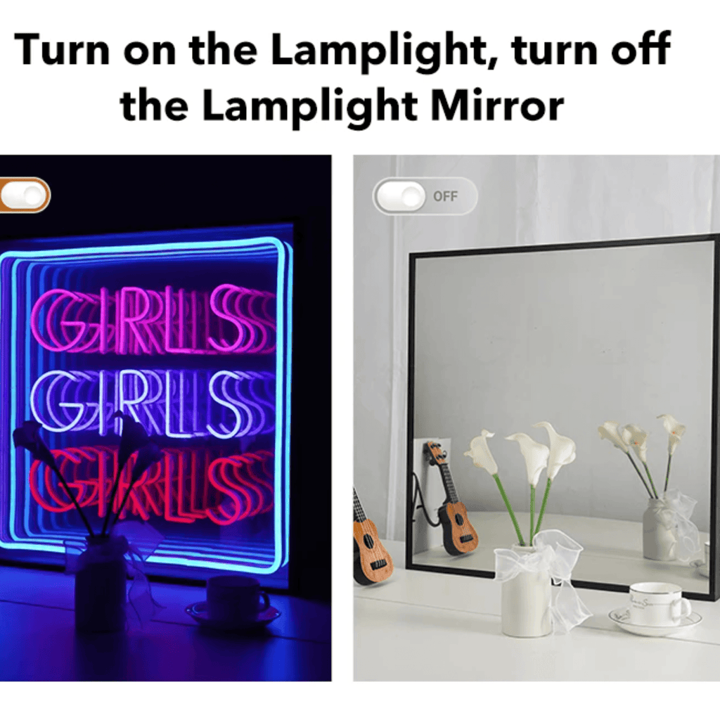 "Girls Girls Girls" Neon LED Infinity