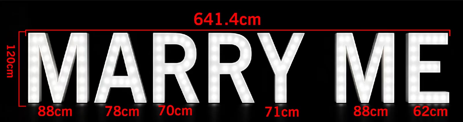 Customized high-end bulb lettering-2