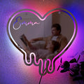 Personalized Name Mirror Light Melting Heart...