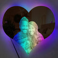Personalized Heart Shaped Photo Led Mirror neon sign