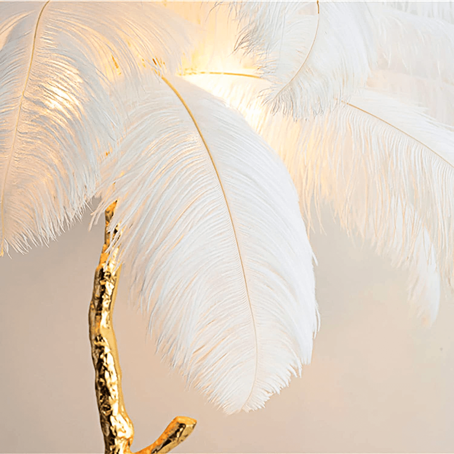 Ostrich Feather Floor Lamp